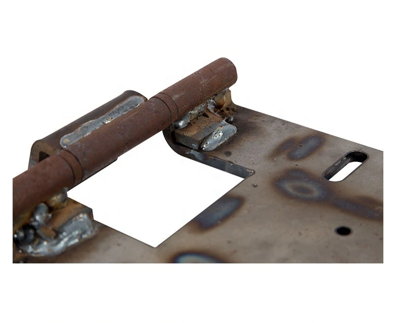 Grote gegalvaniseerde metalen deurscharnier lasbeugel snijden lasdeel 